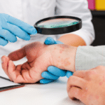 Examination and diagnosis of skin diseases-allergies, psoriasis, eczema, dermatitis.
