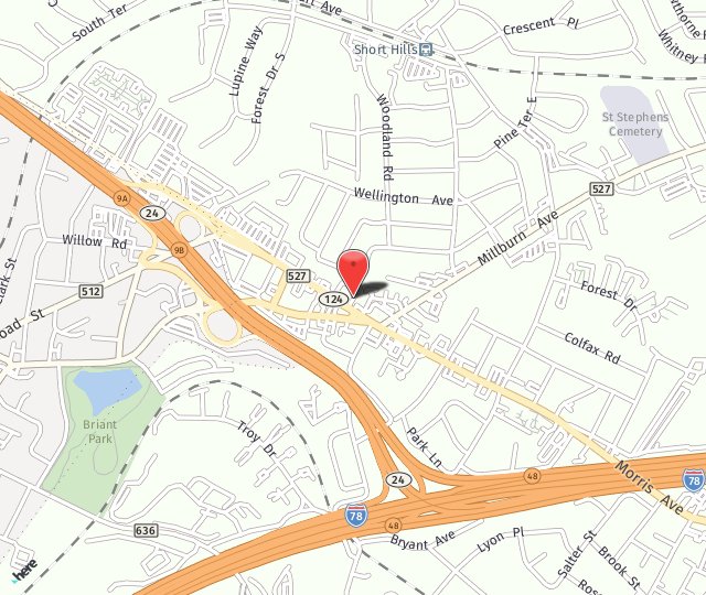 Location Map: 636 Morris Turnpike Short Hills, NJ 07078